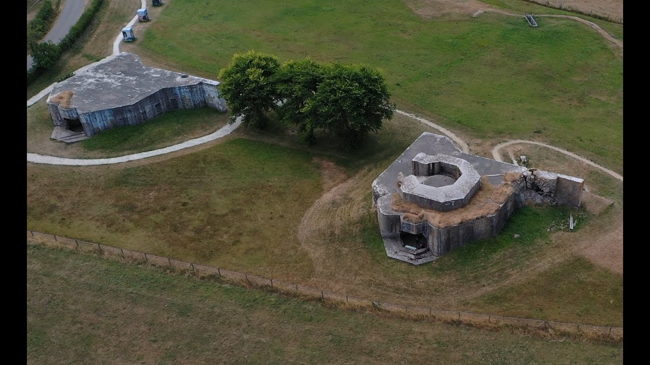 Batterie d'Azeville, fortification importante du mur de l’Atlantique en Normandie, D-Day
