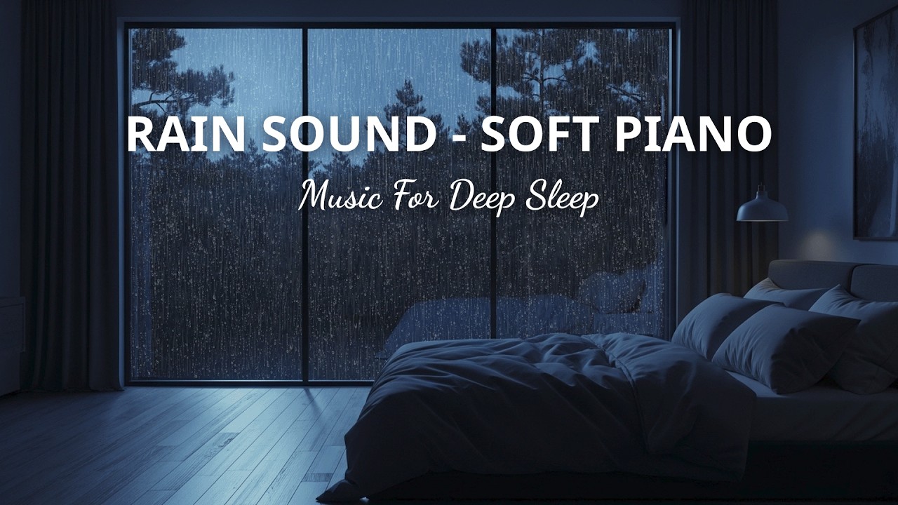 Gentle Rainfall with Calm Piano – Peaceful Sounds to Ease Stress and Rest Better