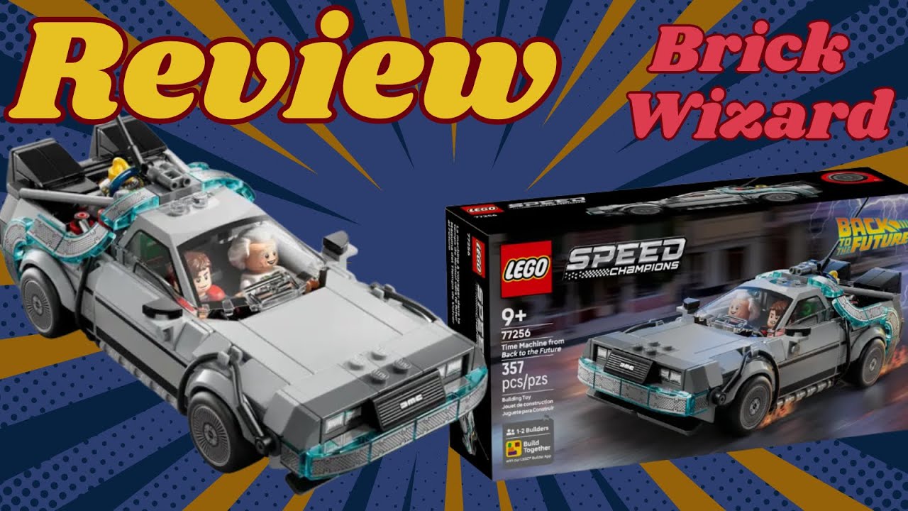 Lego Speed Champion DeLorean Time Machine from Back to the Future Review and Build! Set 77256