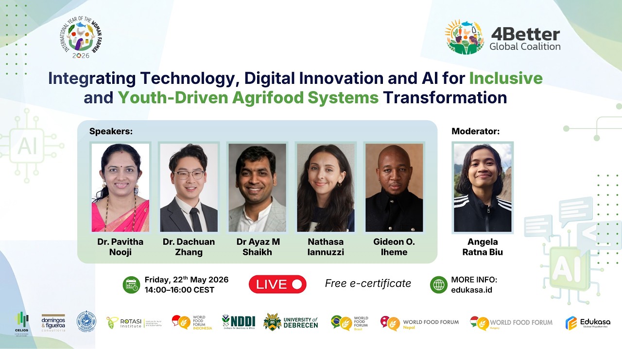 WEBINAR: Integrating Technology, Digital Innovation, and AI for Agrifood Systems Transformation