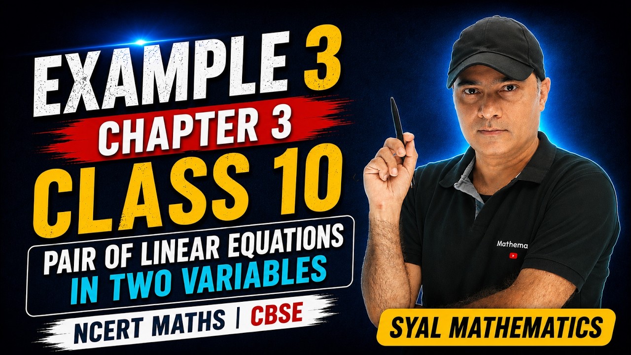 Example 3 - Chapter 3 - Class 10 | Pair Of Linear Equations In Two Variables  | NCERT Maths | CBSE