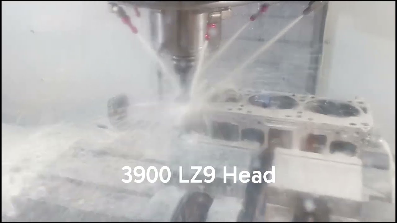 3900 LZ9 Head in the CNC. #Fiero #60degreev6