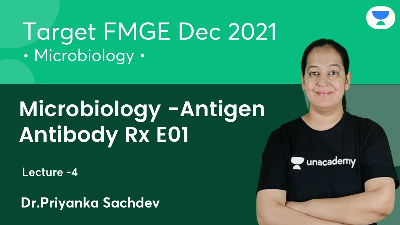 Microbiology -Antigen-Antibody Rx E01 | L4 | FMGE Dec'21 | Let's crack NEET PG | Dr.Priyanka Sachdev