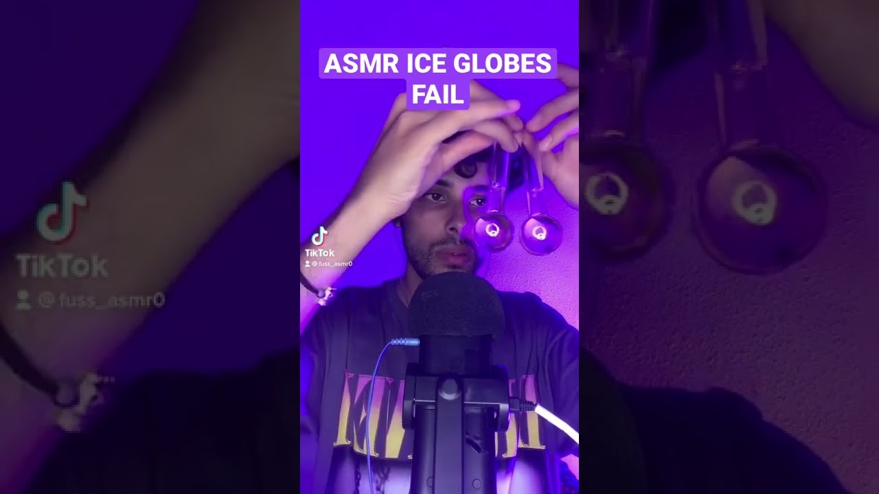 #ASMR Ice Globes Fail 💜😟 (#shortsfeed #youtubeshorts #shortstrending #fypシ #oddlysatisfying)