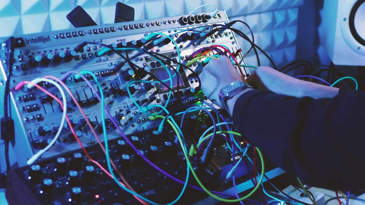 My current modular set up: Intellijel Atlantis + Moog Mother 32 + DFAM