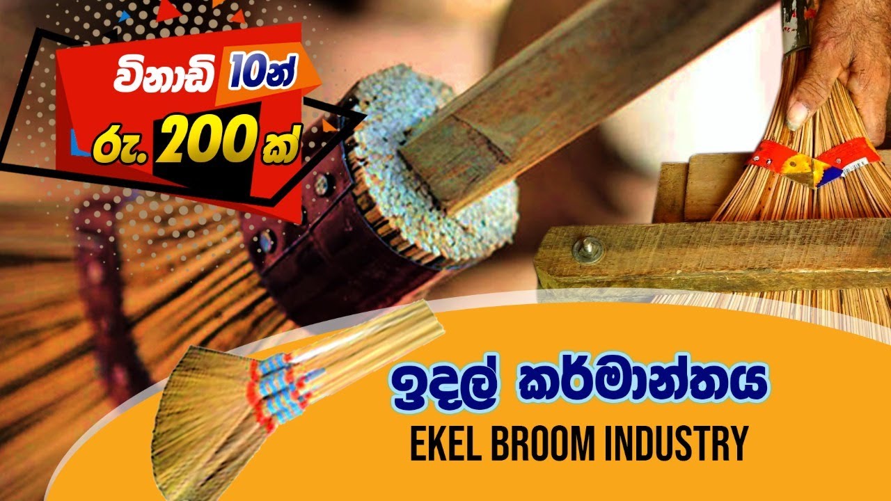 විනාඩි 10 න් රු 200ක්,ඉදලක් සාදන ආකාරය,Coconut ekel broom,BSTSaman, Biosystems Technology,Sri lanka