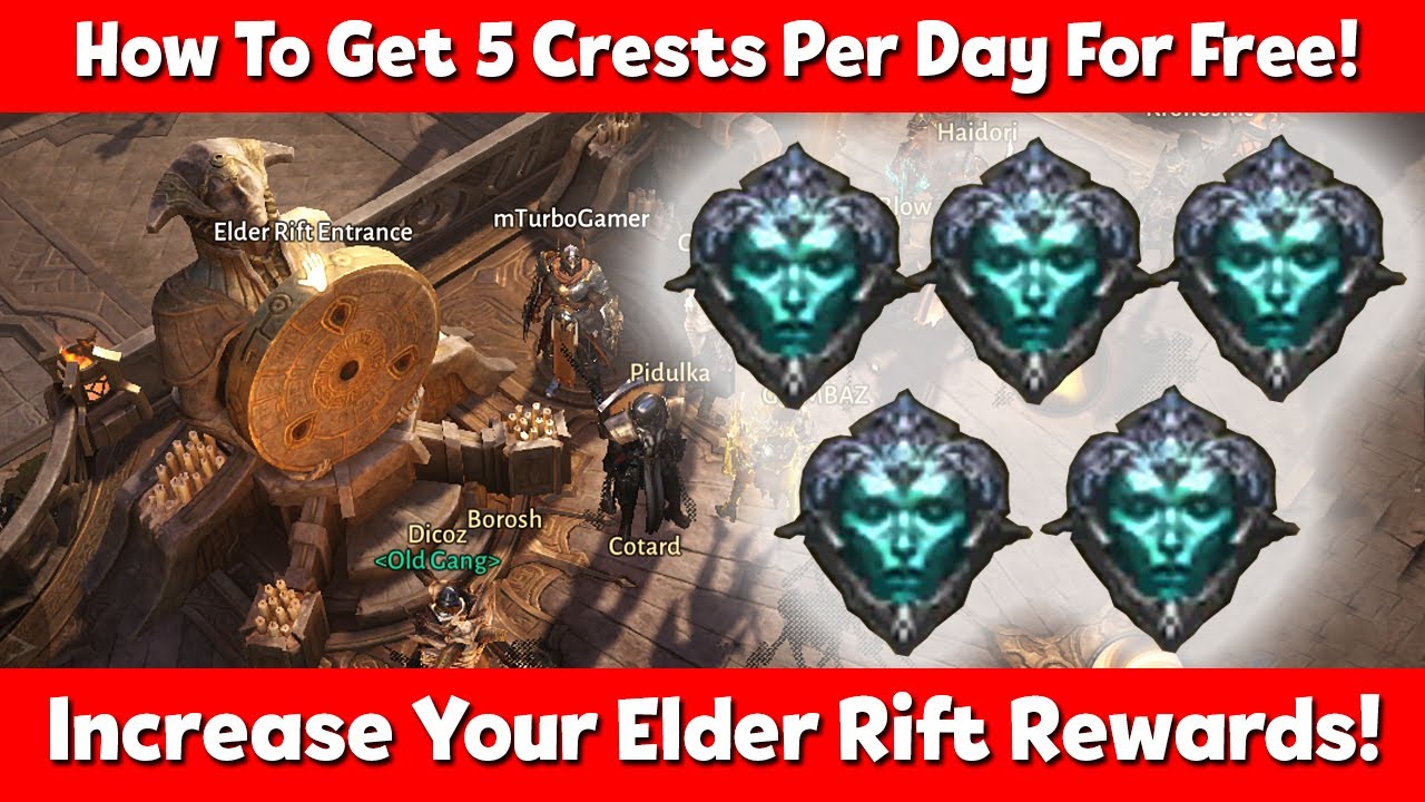 How To Get 5 Crests Per Day For Free In Diablo Immortal!