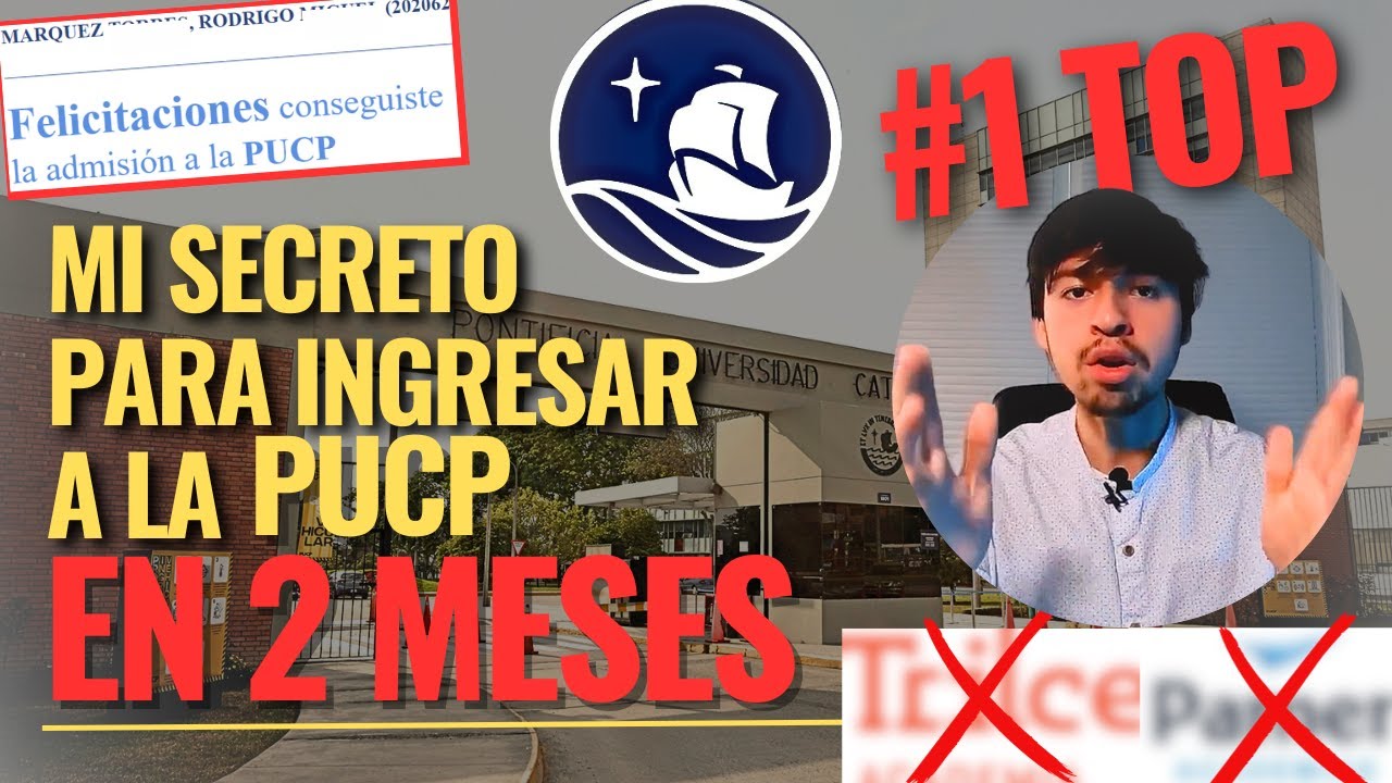 ¡ASÍ INGRESÉ A LA PUCP! GUÍA PASO A PASO