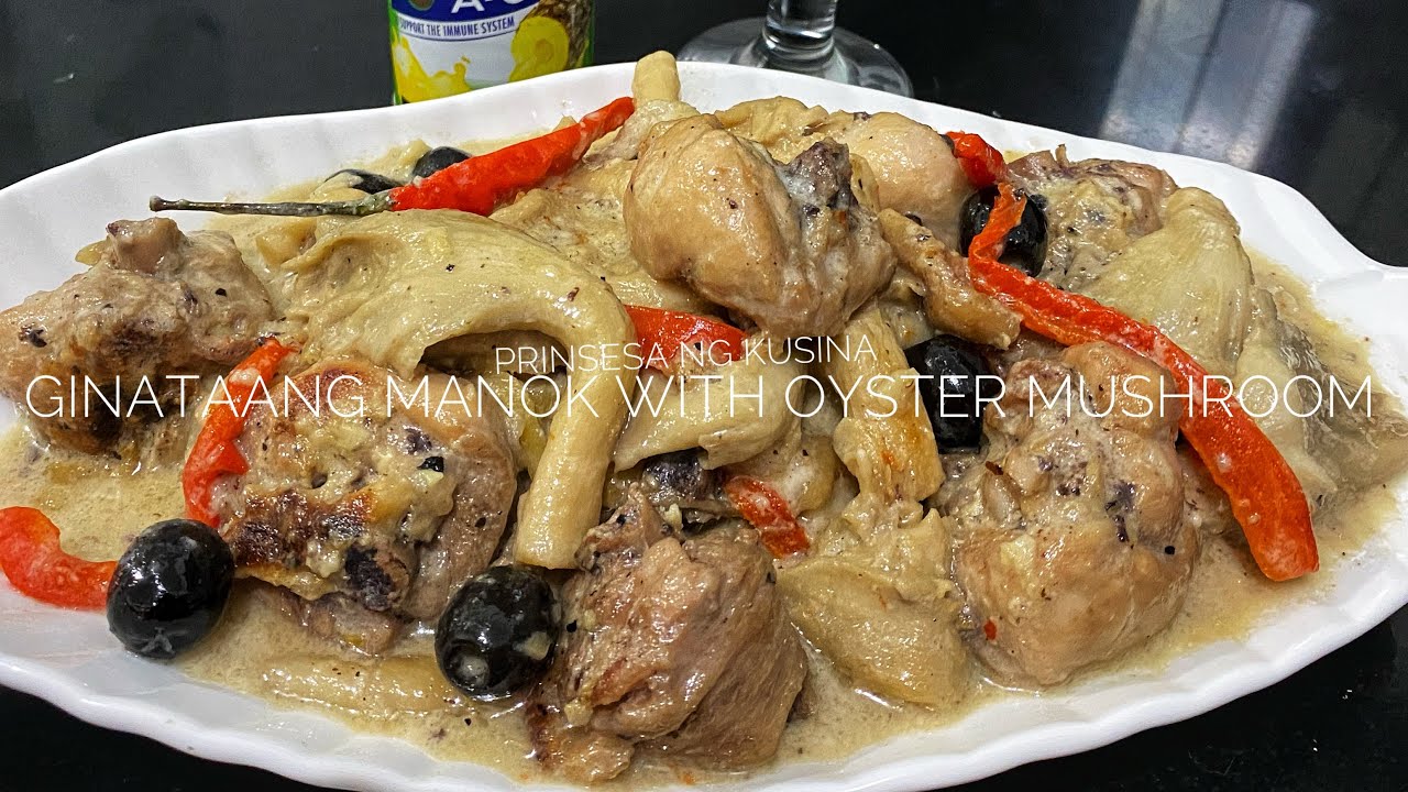 Ginataang Manok with Oyster Mushroom
