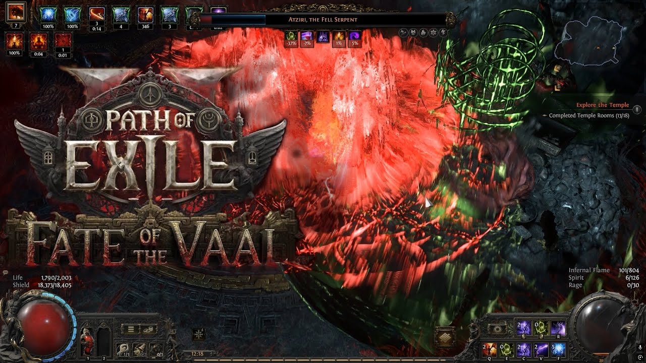 Atziri, the Red Queen. Demonstrating the League Final Boss's Abilities + Facetank #poe2