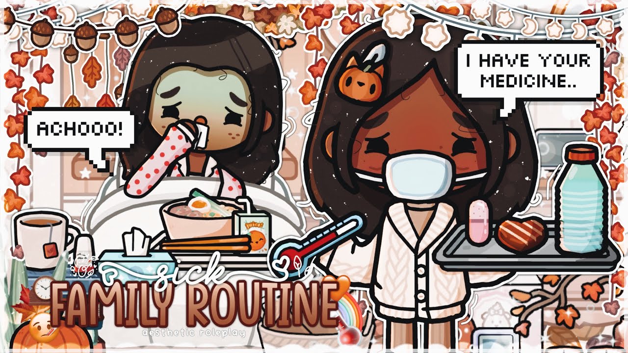 *SICK* FAMILY ROUTINE! 😷 🌡️ | *voiced* 🔊 | Toca World Roleplay 🌎 