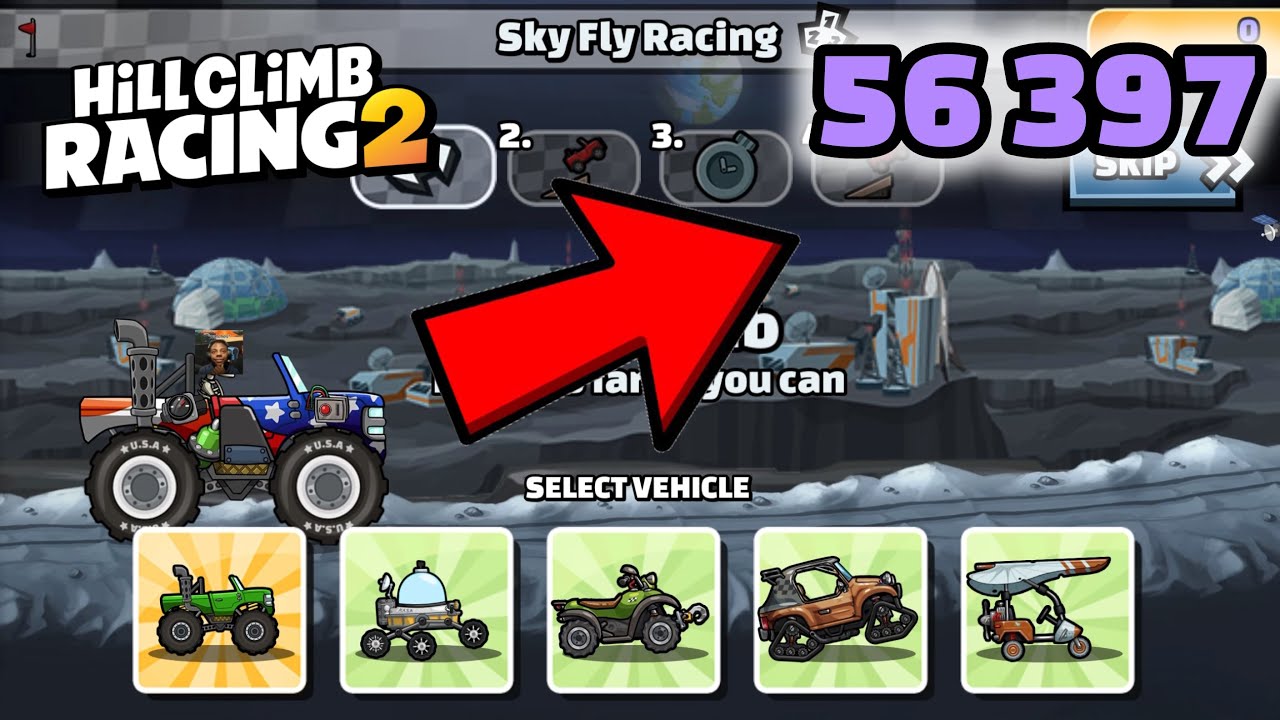 56 397 в Sky Fly Racing - Hill Climb Racing 2
