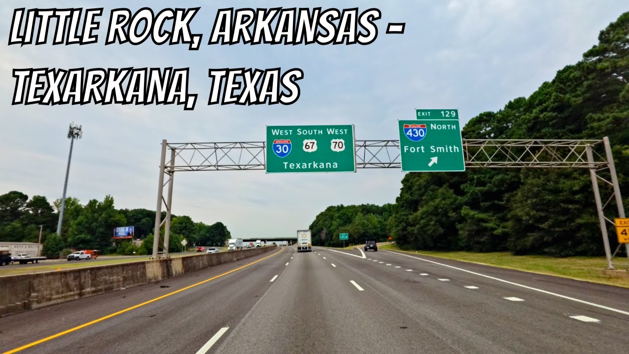 Little Rock, Arkansas to Texarkana, Texas! Drive with me from Arkansas to Texas!