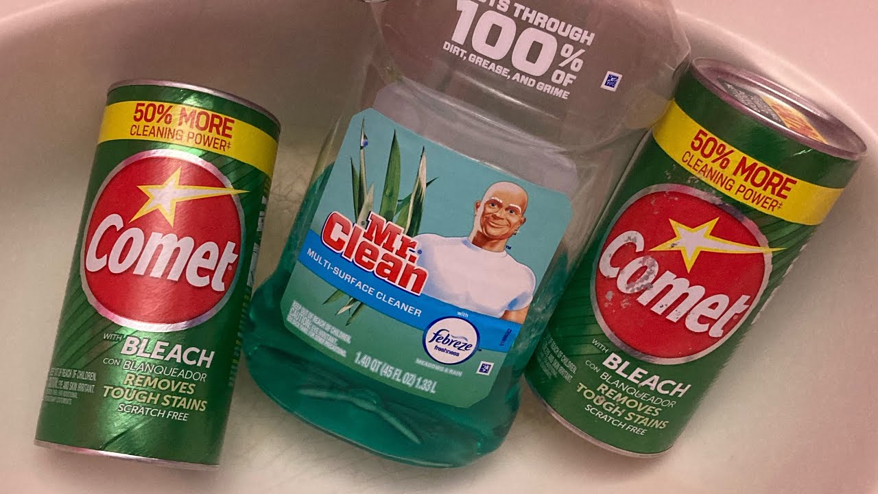 Making a Cylinder w/ Crumbles|| w/ 2 Comet Jrs & Febreeze Mr.Clean 💚*NO GLOVES*