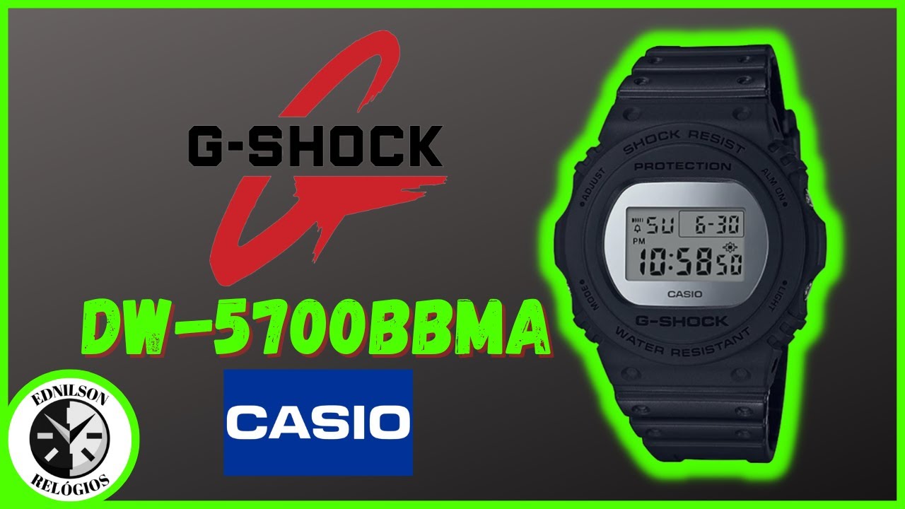 Relógio casio G-Shock DW-5700BBMA-1DR (review)