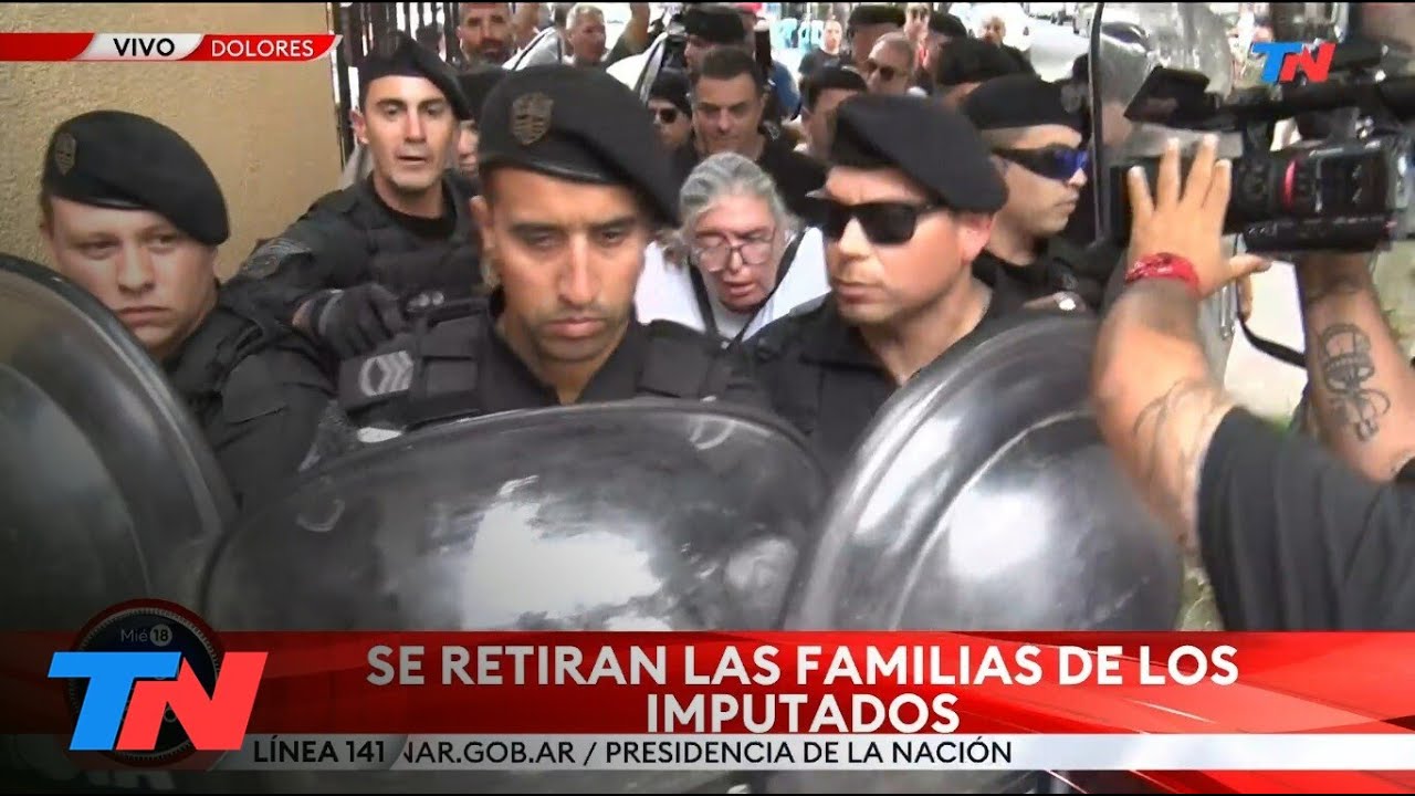 JUICIO FERNANDO BÁEZ SOSA: Incidentes a la salida de los familiares de los rugbiers de Tribunales