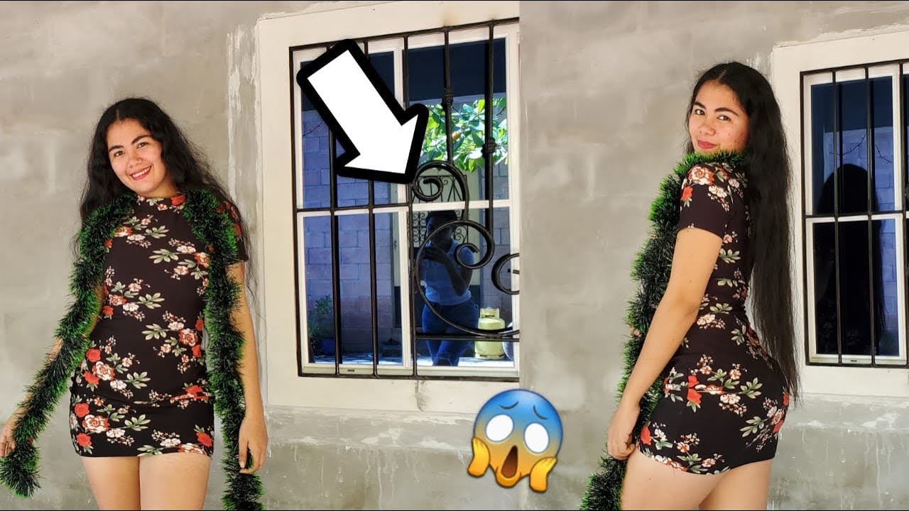 La camarógrafa se descuidó y salió a través de la ventana 🤭
