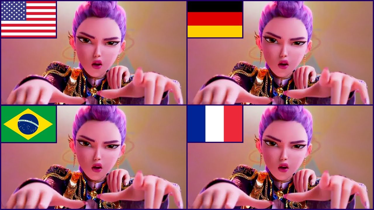KPOP DEMON HUNTERS in VERSCHIEDENEN SPRACHEN 🌏🤯🎶 Wer Singt Besser? 😍 Jinu, Rumi, Mira, Zoey