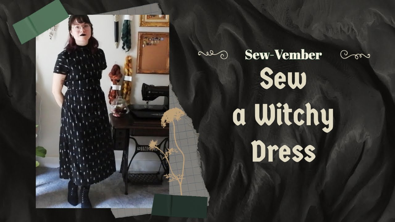 Sewvember | Sewing a witchy dress