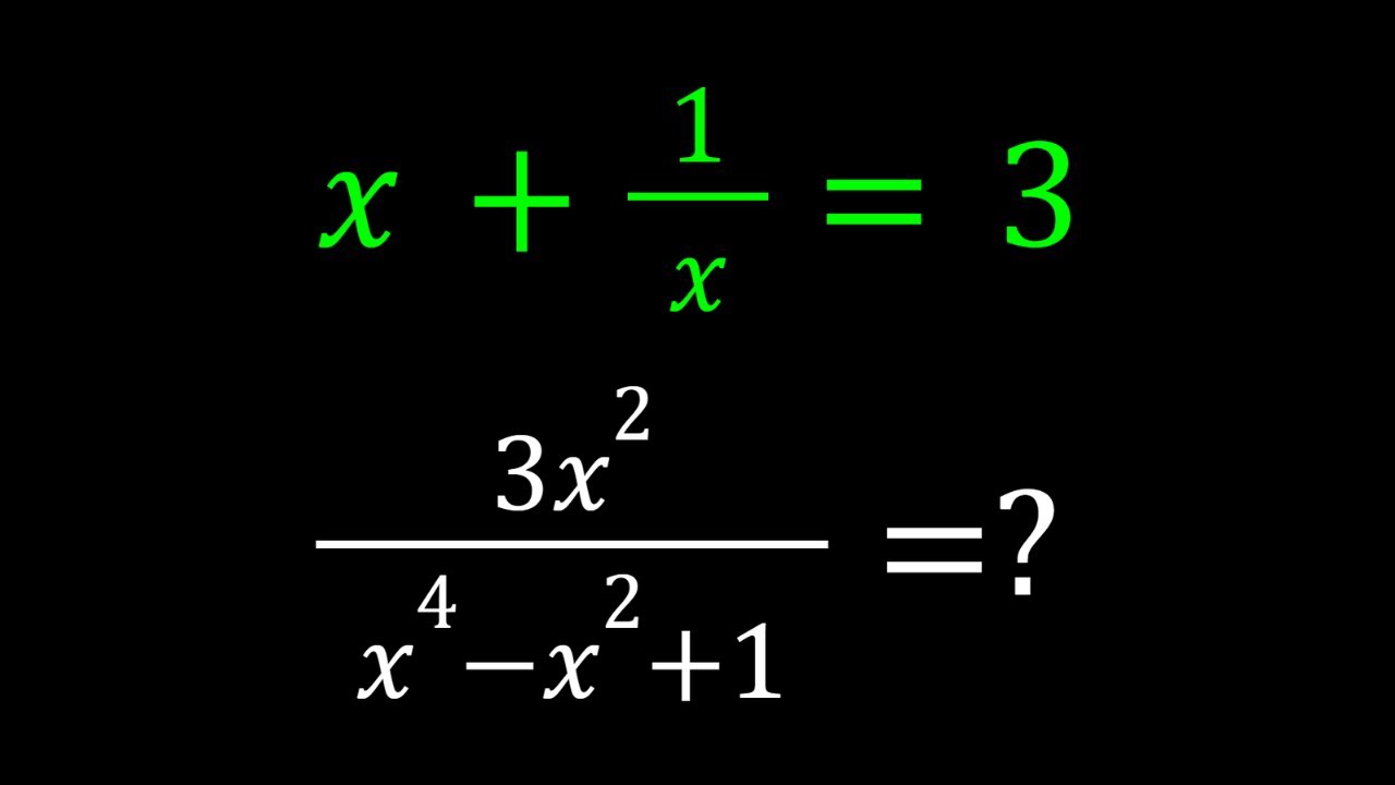 Evaluating a Nice Algebraic Expression
