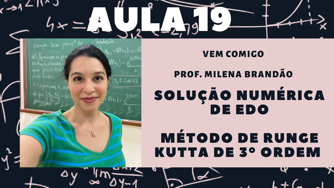 Solução Numérica de EDO - Método de Runge Kutta 3ª Ordem