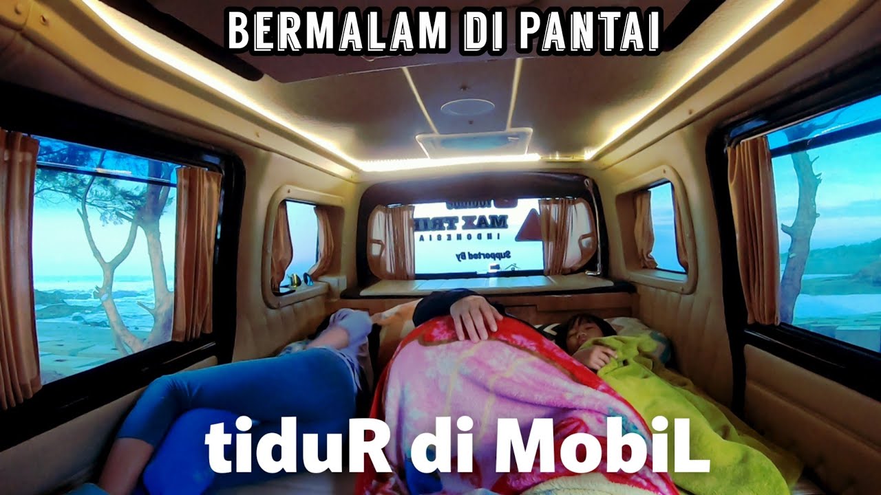 BERMALAM Pinggir Pantai Tidur di Campervan Berbaur Dengan Warga LokaL LONG Trip JaLur SeLatan iNdaH