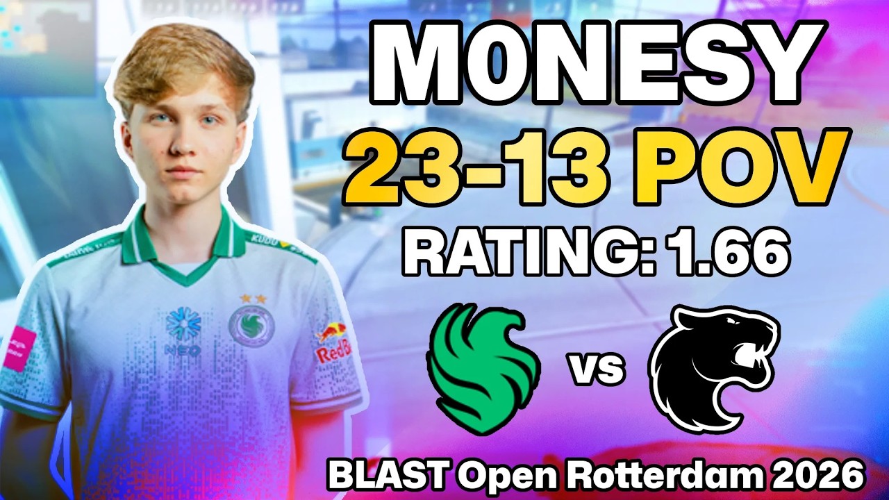 🔥 M0NESY POV: NUKE AWP MASTERCLASS vs FURIA! | BLAST Open Rotterdam 2026