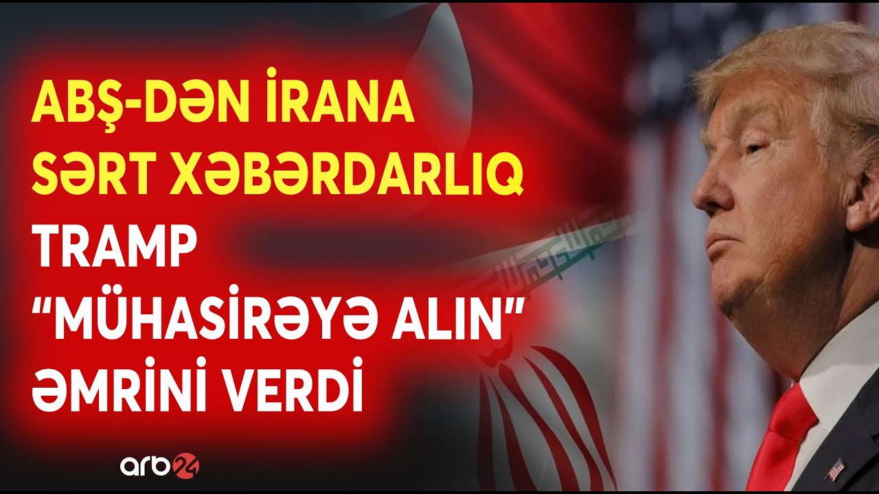 SON DƏQİQƏ! Tramp ORDUYA HÜCUMLA bağlı ƏMR VERDİ - 