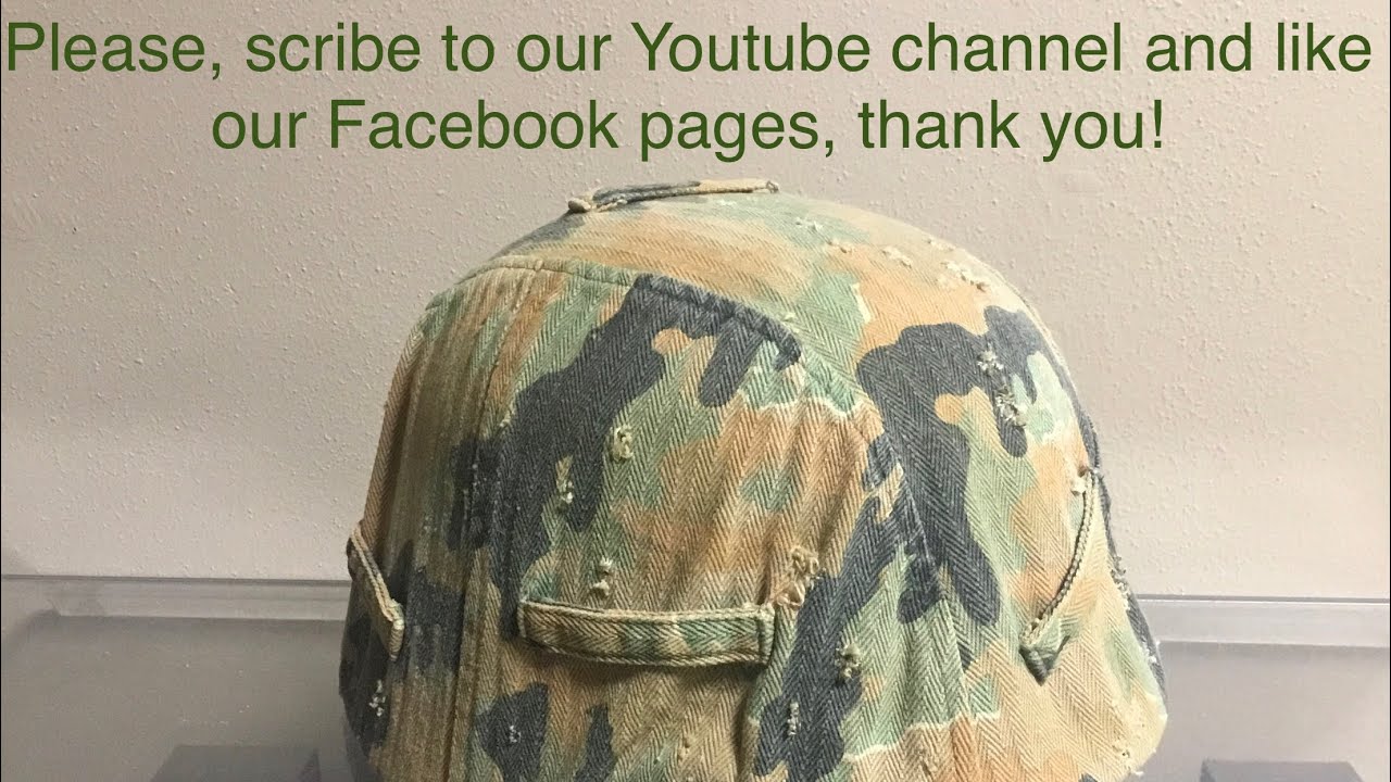 Item of the Week for 4/25/2023 - German LEIBERMUSTER pattern Helmet Cover