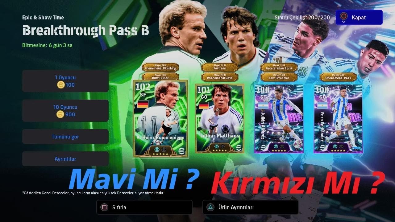 RUMMENIGGE GERİ DÖNDÜ! 🔥 Hangi Paketi Açmalısınız? (Mavi vs Kırmızı)