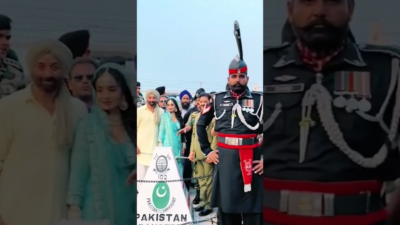 sunny deol on pakistani border #ghaddar2 #sunydeol #shorts