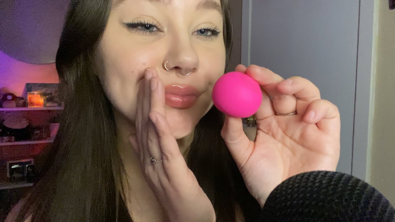 ASMR Squishy Ball Chewing And Mouth Sounds