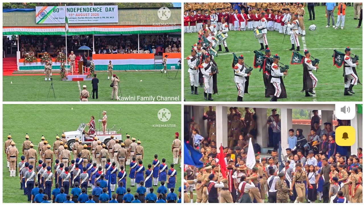 80th Independence Day Parade 15th August 2026 Lunglei Thuamluaia mual