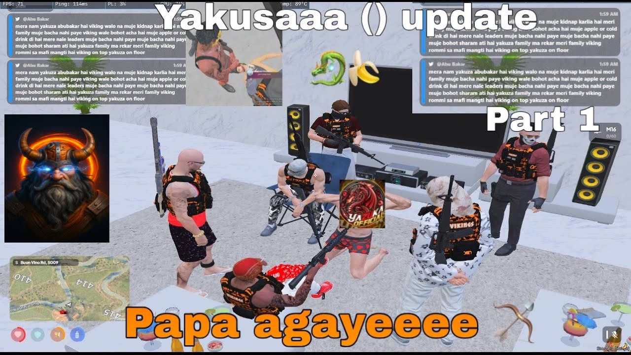 yakuza update 🍌| vikings on top 🔥🏹| paradise roleplay pakistan | pen di phuddi yakusaa ki 🐉