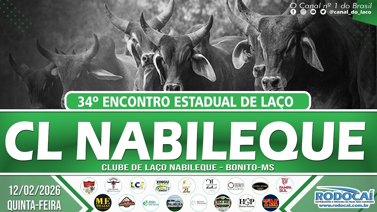34º Encontro Estadual de Laço | Clube de Laço Nabileque - Bonito-MS