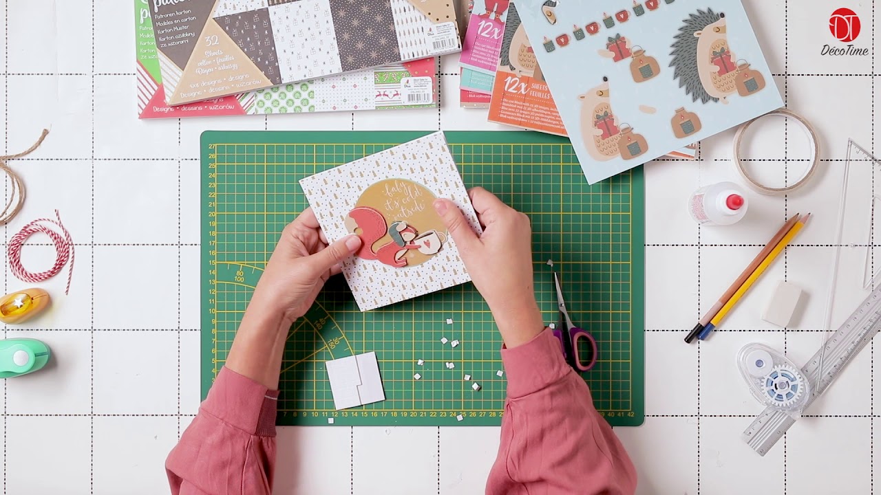 3D kerstkaarten maken met DécoTime stansblokken