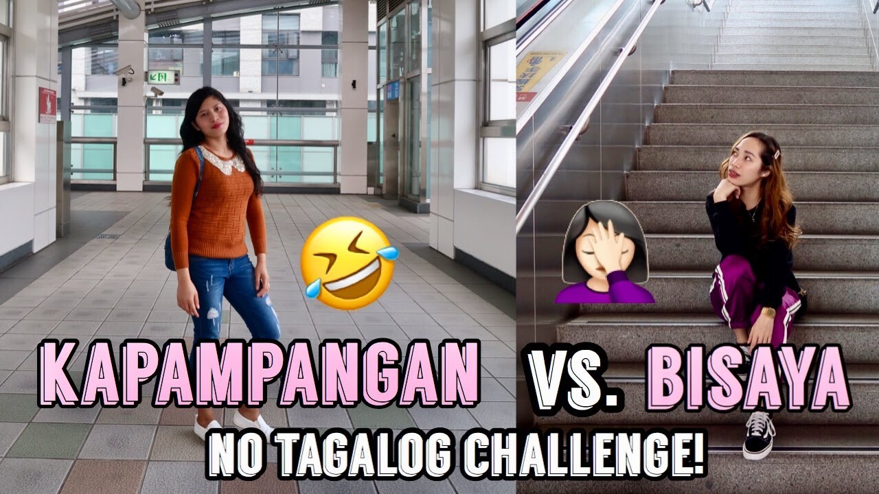 NO TAGALOG CHALLENGE! (speaking kapampangan vs. bisaya challenge)