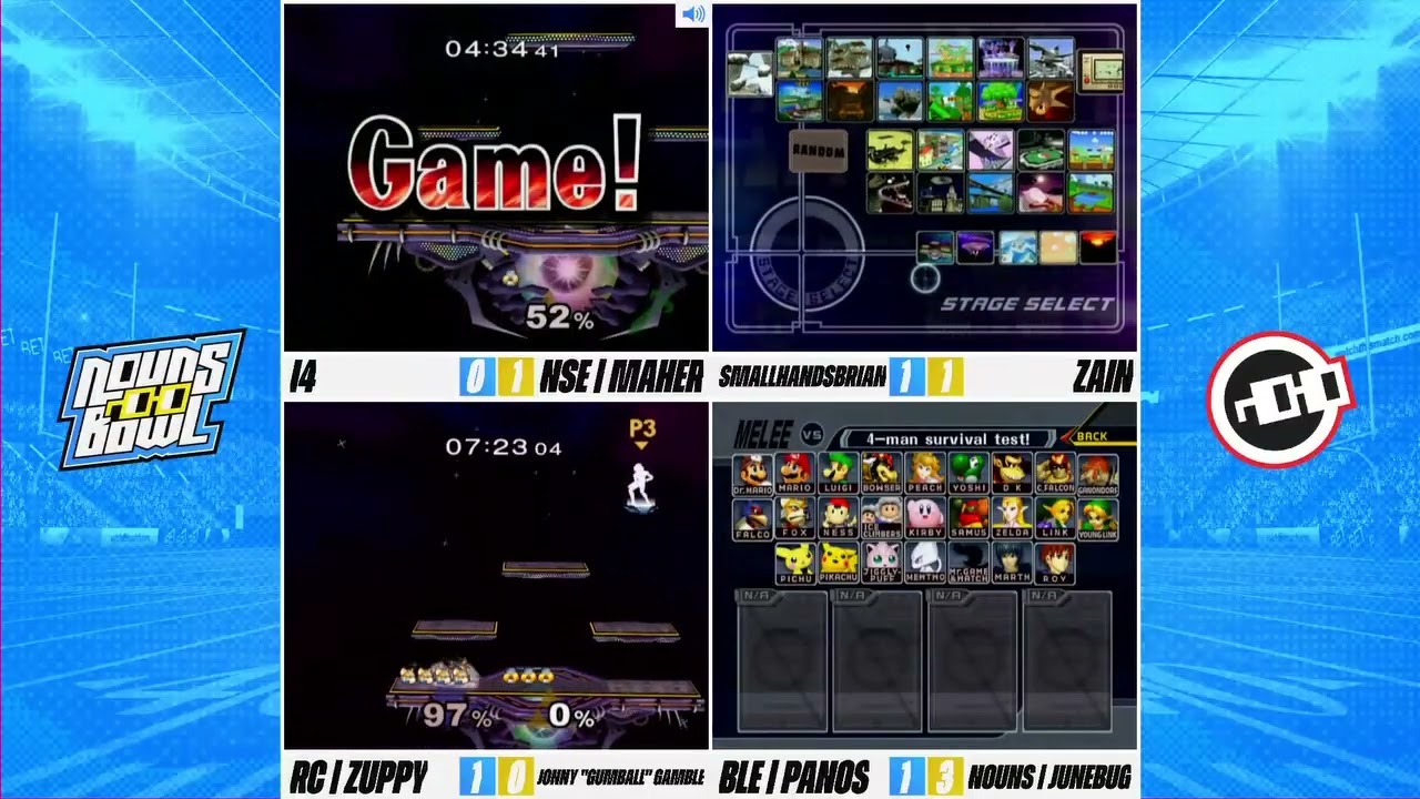 Zain (Marth) vs SmallHandsBrian (Mario) - Nouns Bowl