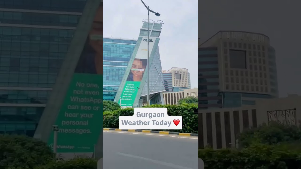 Gurgaon weather today ❤️❤️ #gurgaon #gurgaoncity #dlfcybercity #cybercity