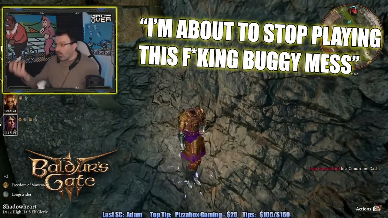 DSP Completely Loses His Mind Over BG3 Breaking With Glitches & Viewers Defending the Game