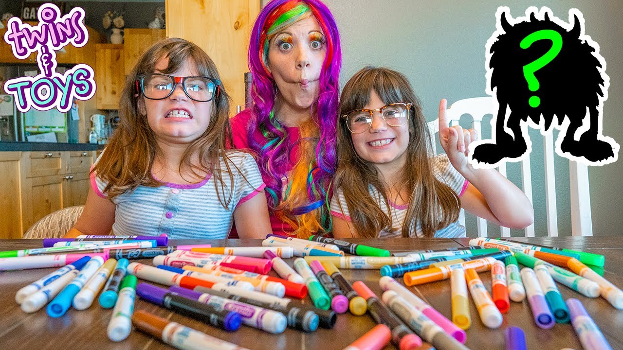 3 Marker Challenge with Princess Lollipop and Kate & Lilly!