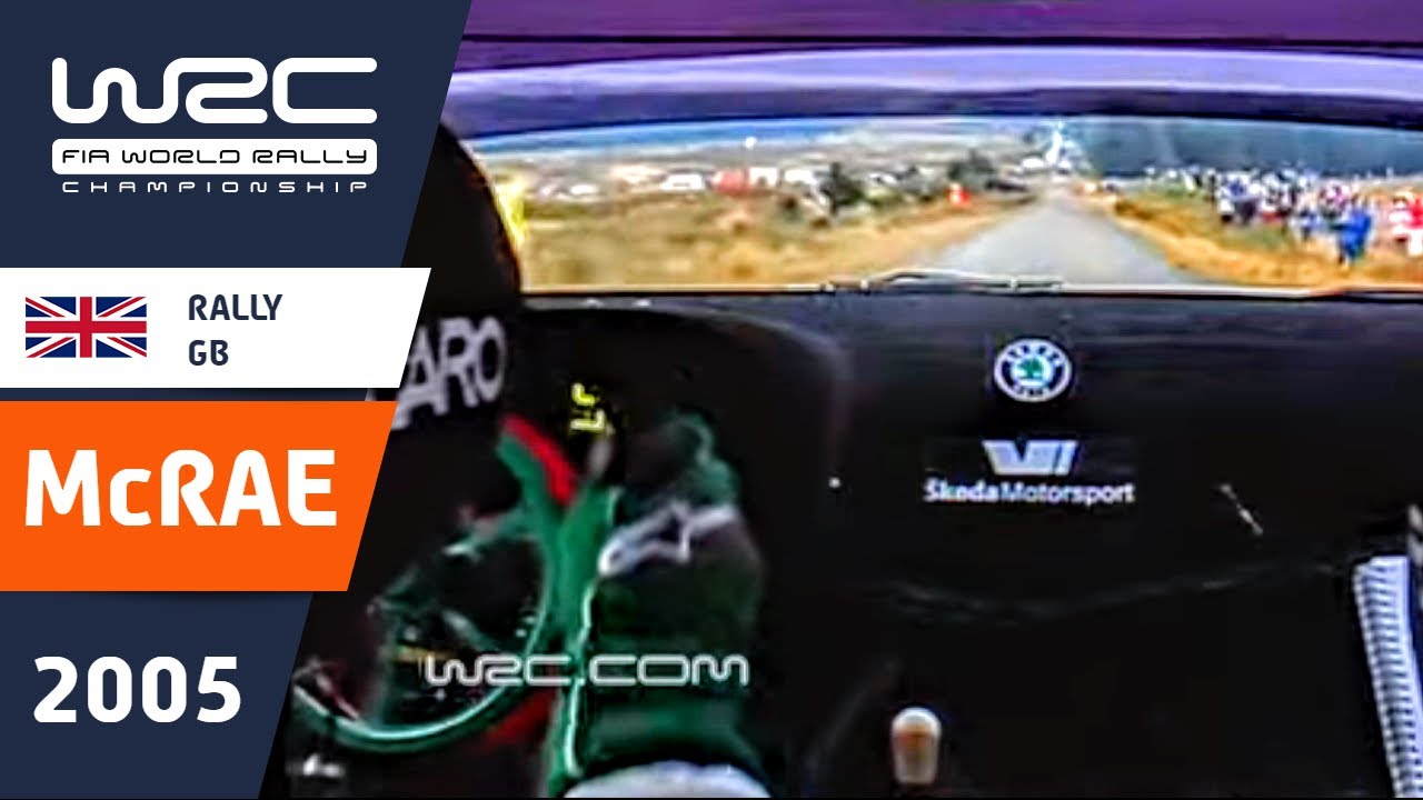McRae onboard Rally GB 2005 &Scaron;koda Fabia WRC Stage 14 Resolfen