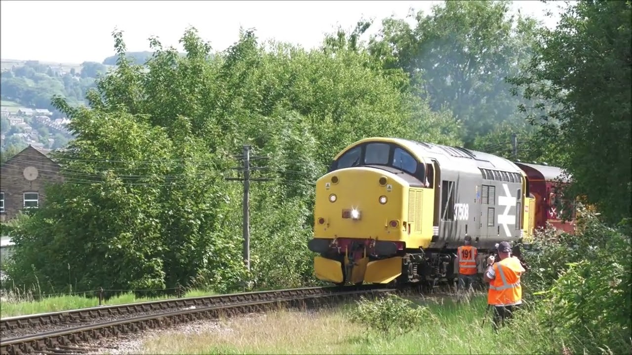 37508 leaving Keighley 21st June 2025