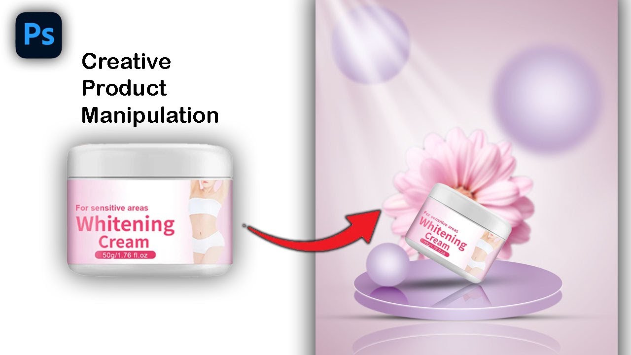 Skin care Product manipulation using Adobe Photoshop | Photoshop tutorial