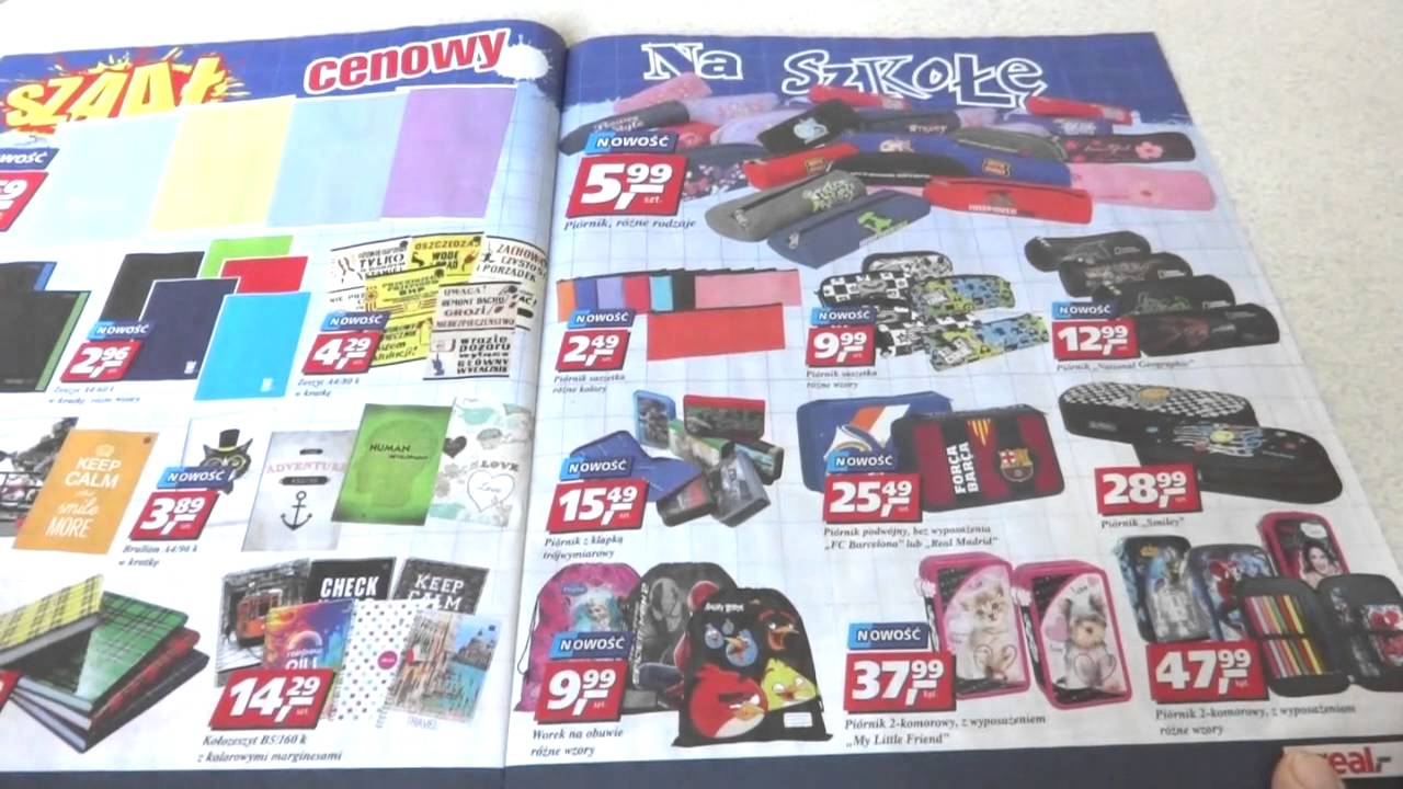 ( Gazetka Archiwalna ) Nowa Gazetka REAL od 07.08.2015 | Artykuły Szkolne