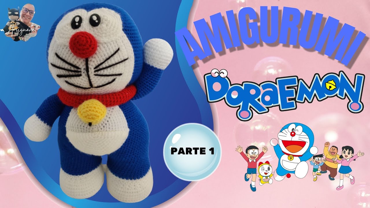DORAEMON AMIGURUMI #PARTE 1# (Passo a passo)