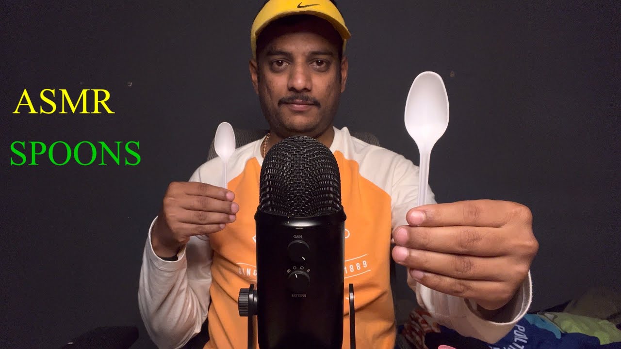 ASMR Spoons On Mic For Relaxing ( No Talking )
