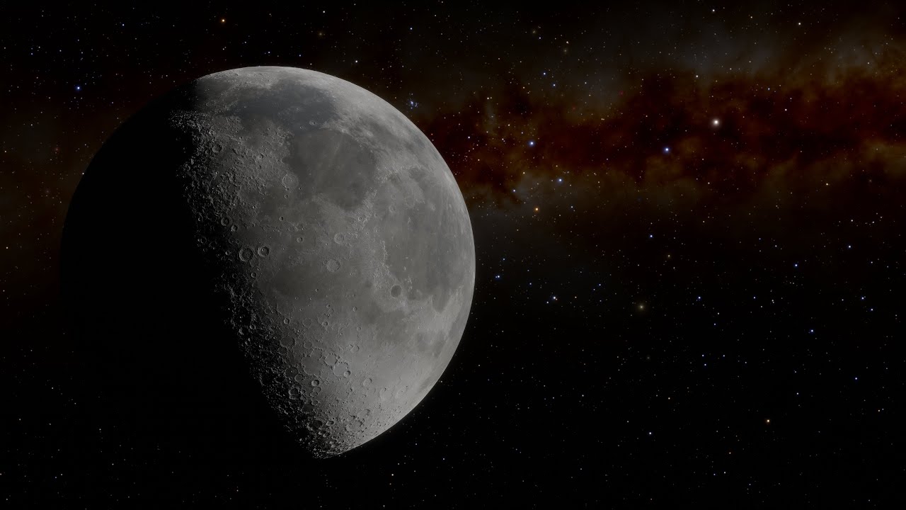 8K HDR Deep Space 🌌 | Lunar Flyby Beneath the Milky Way