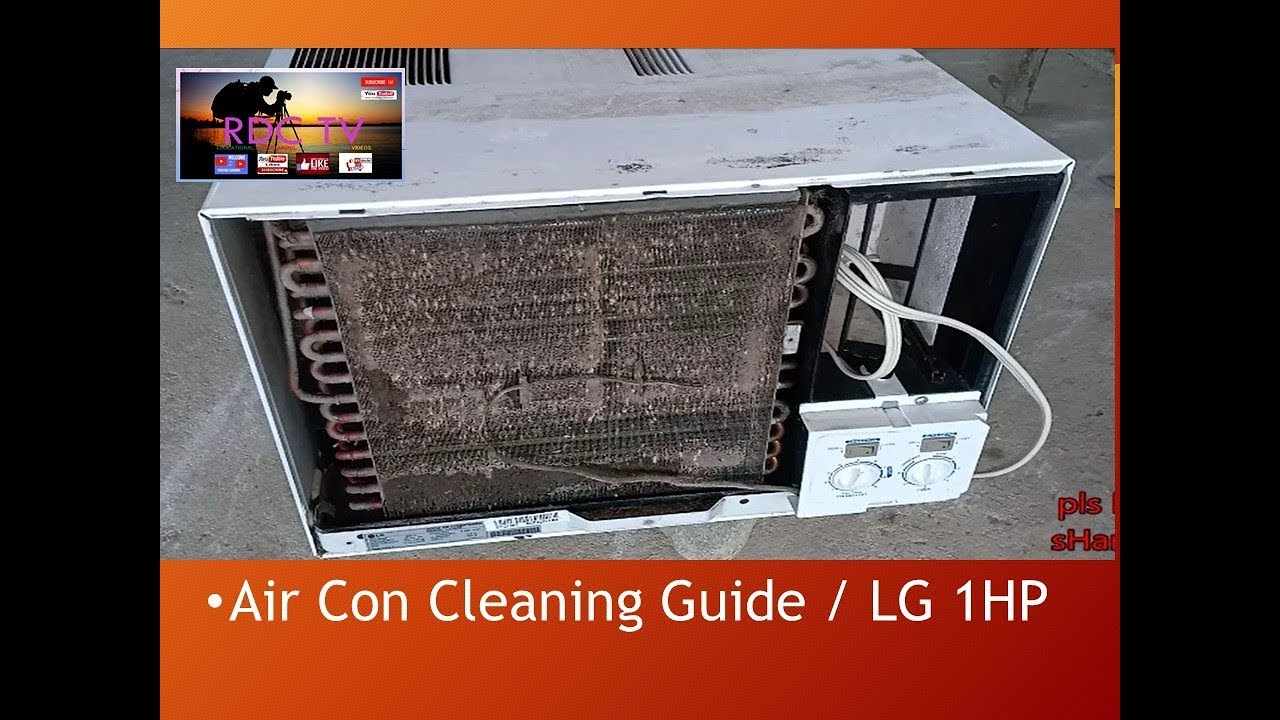 Air con Cleaning Guide / LG window type 1HP / TAGALOG