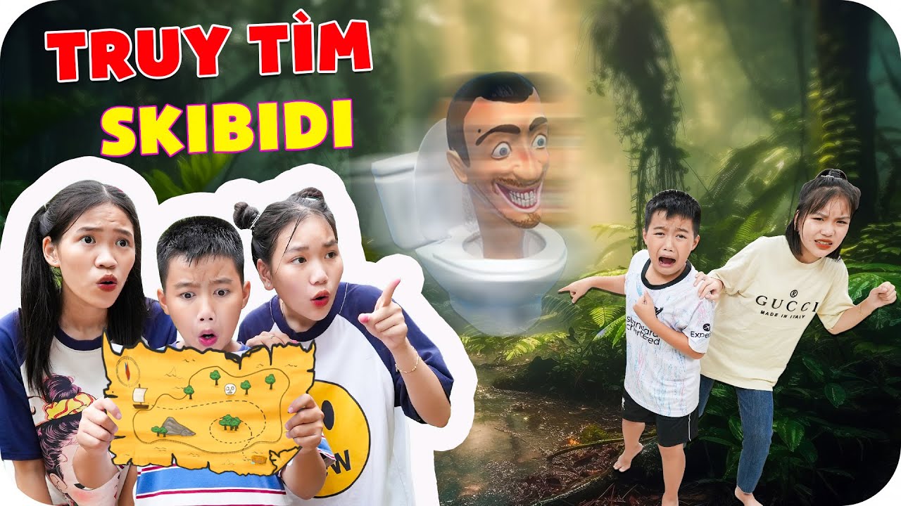 Đi Theo Bản Đồ Bí Ẩn Vào Rừng Truy Tìm Quái Vật Skibidi ♥ Min Min TV Minh Khoa